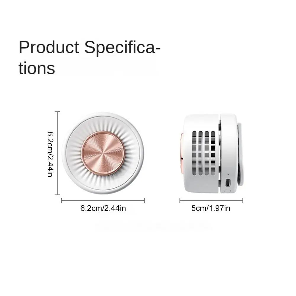 Portable Clip-On Mini Fan | 360° USB Rechargeable, 3 Speeds