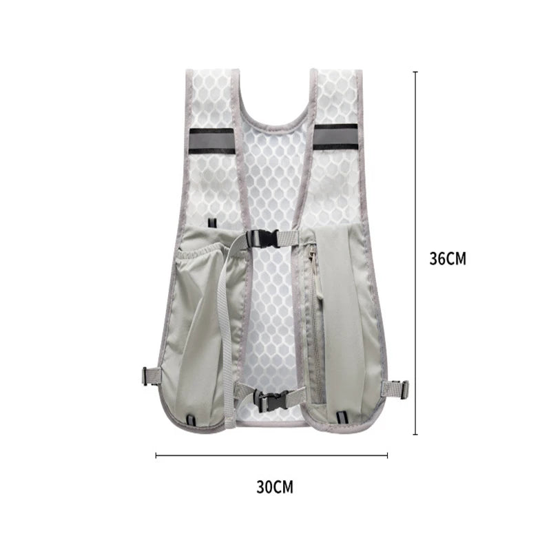 Outdoor Hiking Vest Bag Waterproof Nylon Material Cycling Bag Road Running and Hiking Backpack Peaceful Pleasures Health and Wellness