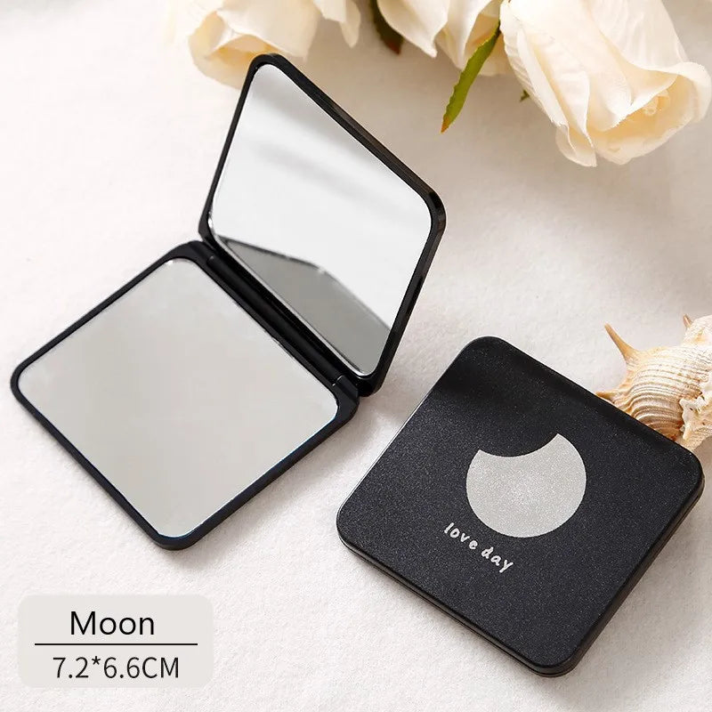 Double-Sided Square Compact Pocket Makeup Mirror | Gift for Women