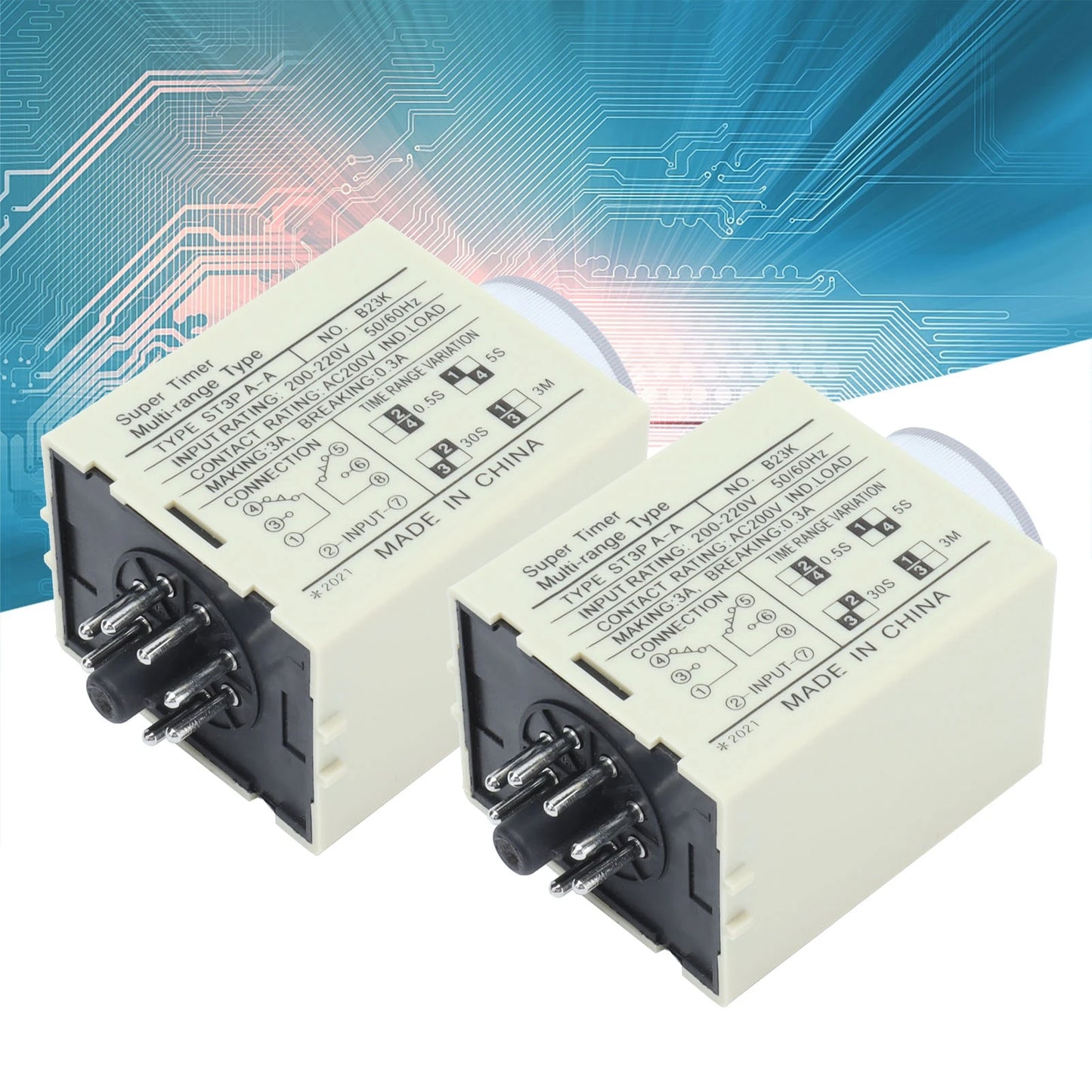 Time Relay Accessory BERM Time Relay Adjustable Power On Timer Delay Accessory Replacement Part ST3PAA Peaceful Pleasures Health and Wellness
