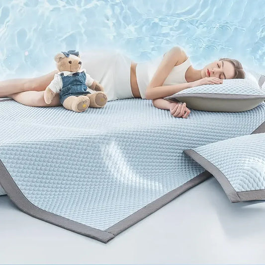 Ice Silk Cooling Bed Sheet – Breathable Summer Mattress Cover Cooling Bed Sheet Oasis Select