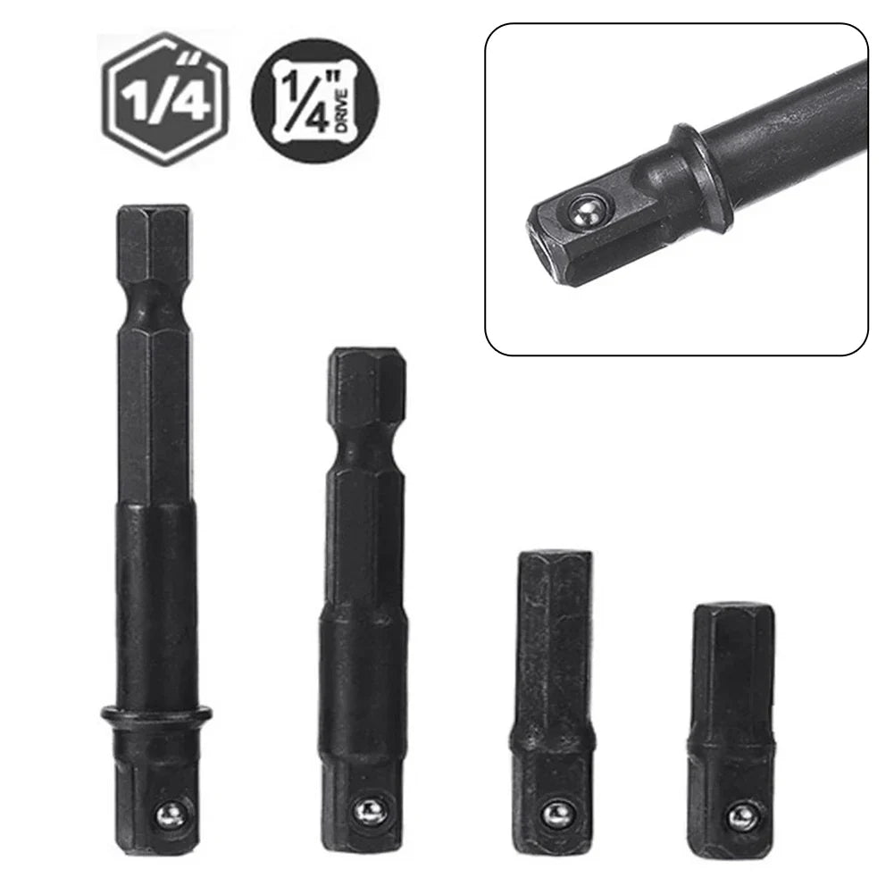 1/4" Hex Shank to Square Socket Adapter – Chrome Vanadium