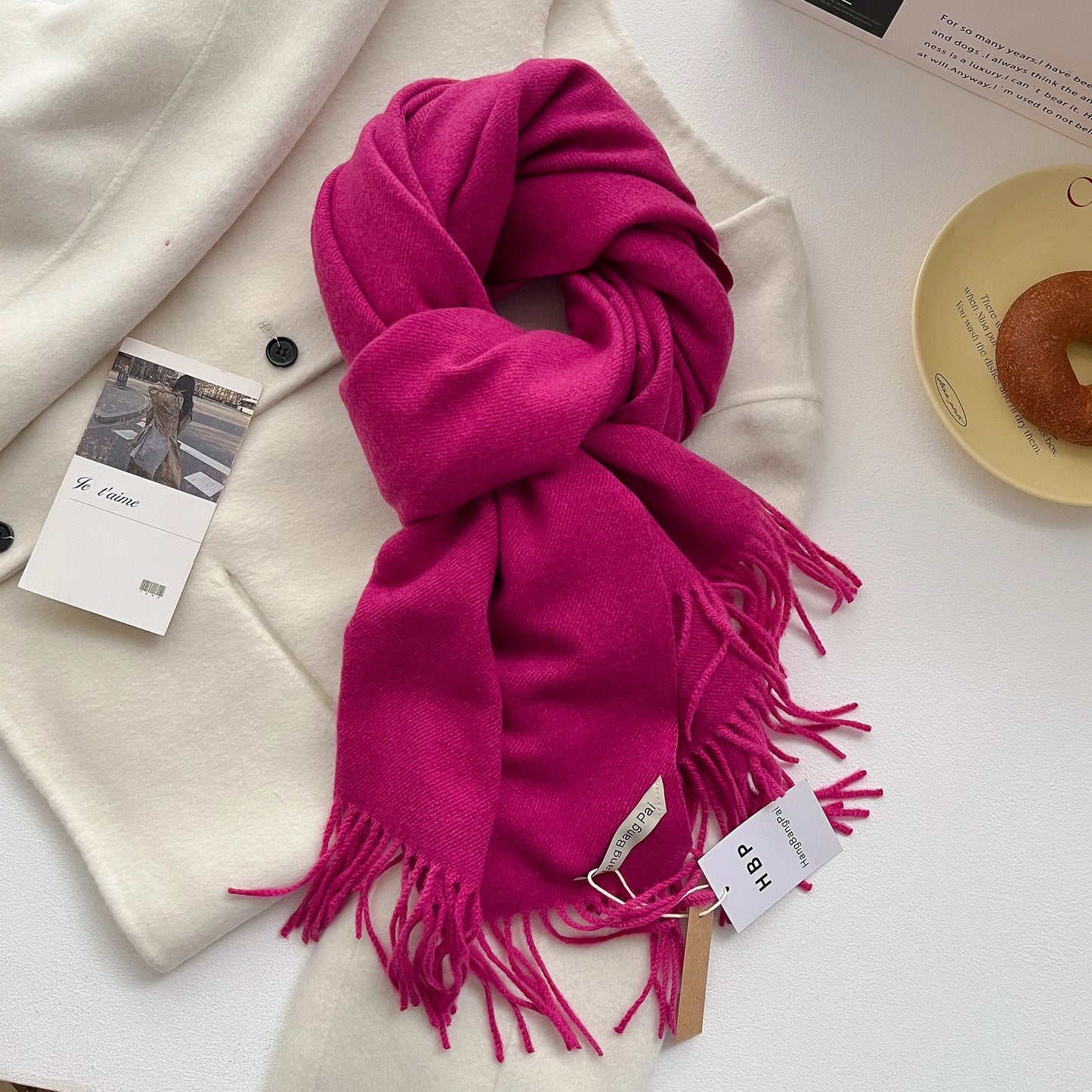 Women's Long Knit Winter Scarf – Shawl Wrap & Pashmina