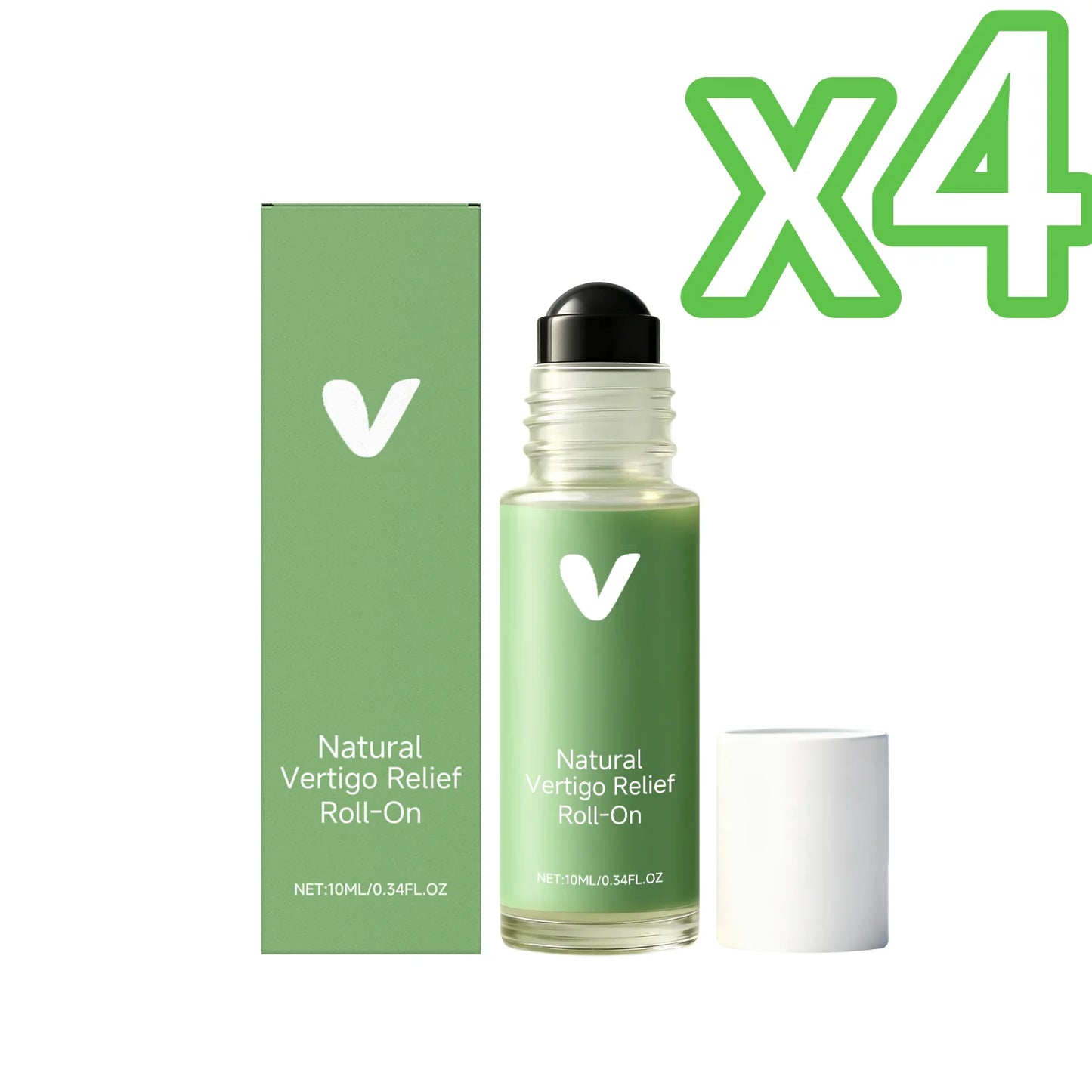 Menthol Soothing Oil Relieve Vertigo Dizziness Refresh Calm Mood Soothe Nausea Fast Absorb Fit Travel Vertigo Relief Oil Roll On Peaceful Pleasures Health and Wellness 10ml Boxed X 4PCS
