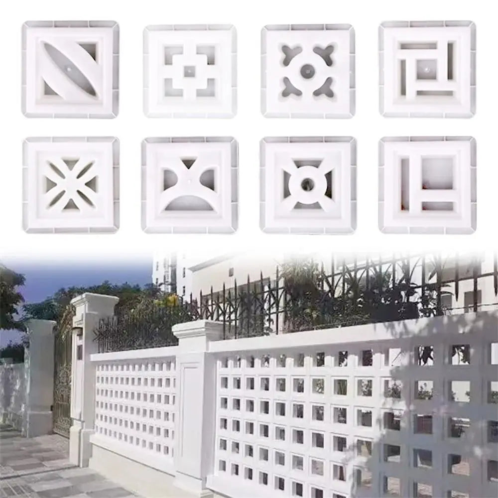Plastic Square Brick Mold 20x20cm | 3D Antique Cement Garden