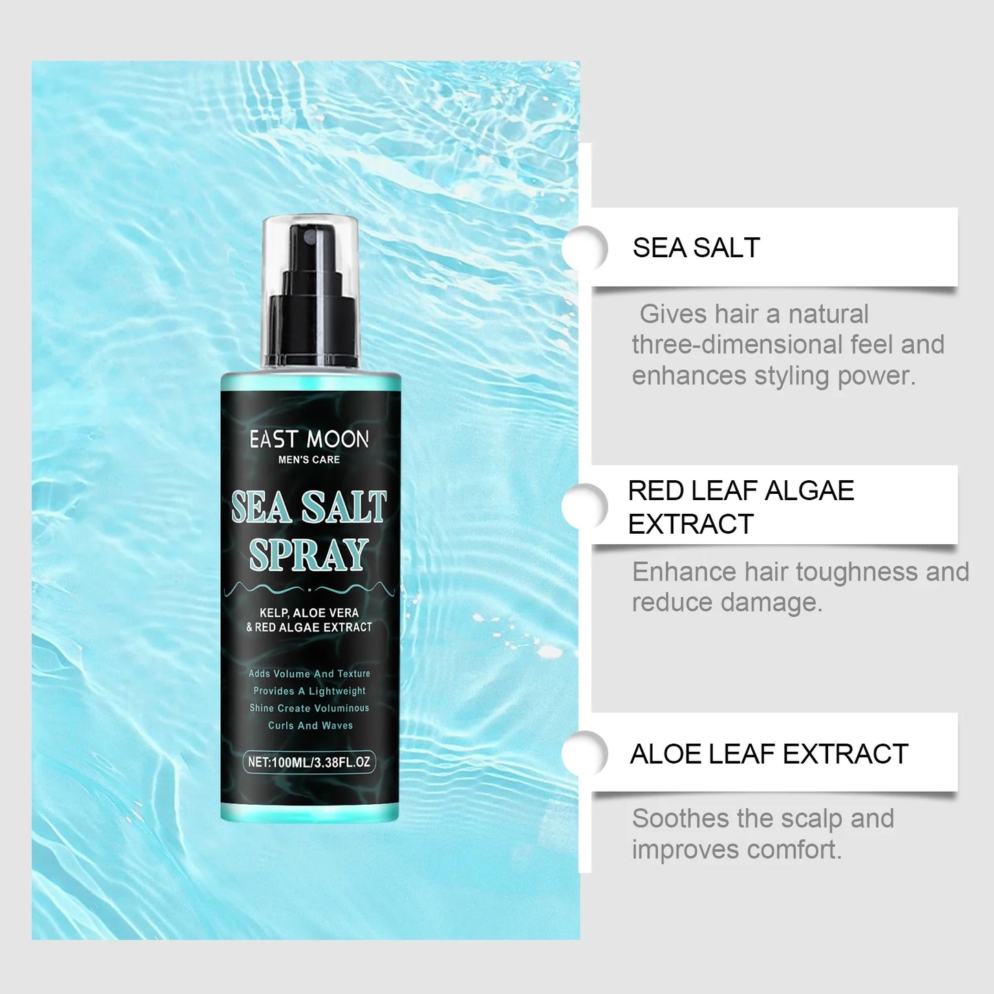 Sea Salt Styling Spray – Strong Hold, Volume & Texture 100ml