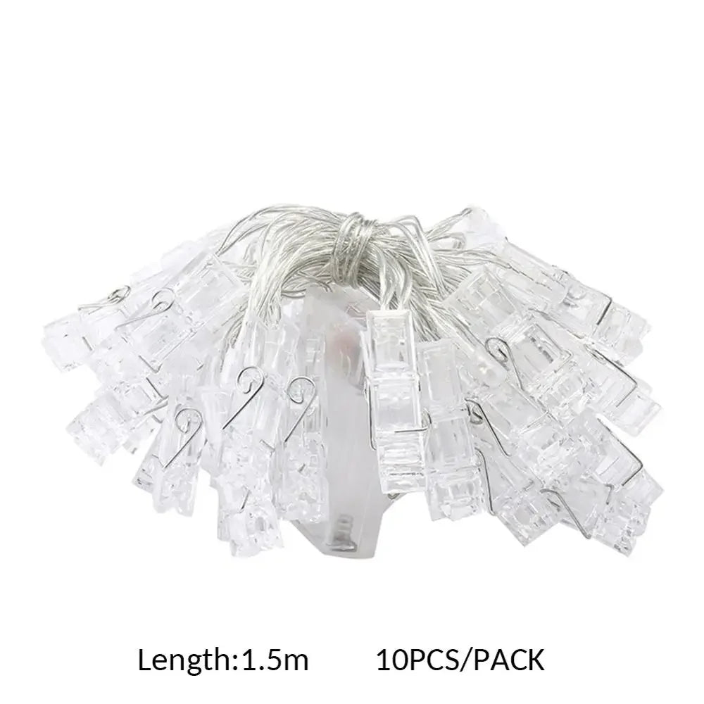 LED Photo Clip String Lights – Wall Decor & Room Ambiance