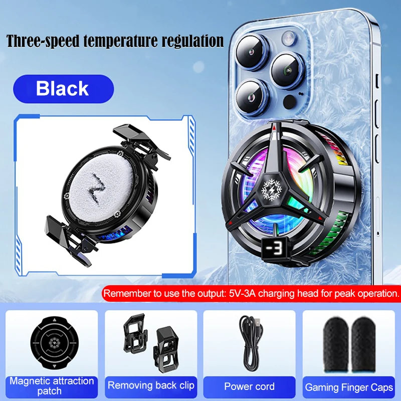 cooling fan mobile cooling phone fan cooler phone fans for cell phone cooler for phone cooling fan for phone cell phone fan Peaceful Pleasures Health and Wellness Black for TL07