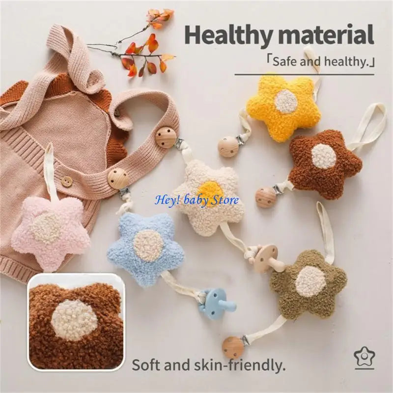 Cotton Pacifier Clip – Universal Baby Soother Holder Strap
