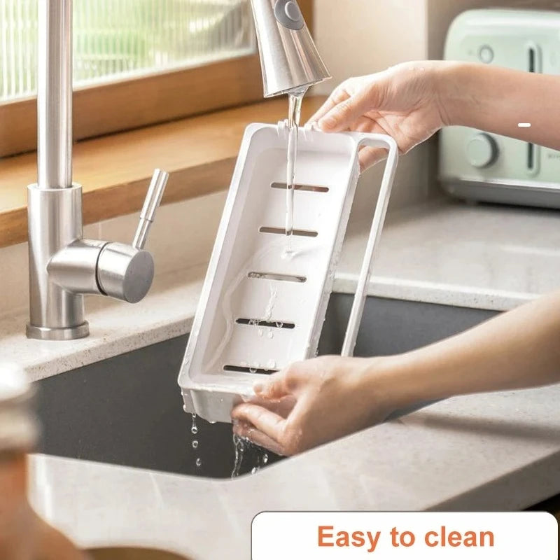 Sponge drying rack for Sink Organizer Dish Brush Holder,Sink Sponge Holder,sink Drain Rack shelf Organizer, Kitchen Accessories Peaceful Pleasures Health and Wellness