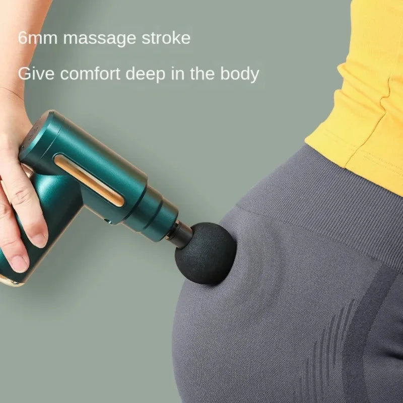 Fascia Gun Massager Instrument Portable Electric Vibrating Muscle Relaxation Tool for Sports Recovery Multifunctional Peaceful Pleasures Health and Wellness