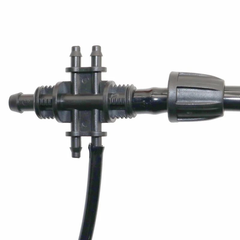 Watering Hose splitters Lock Nut 8/11mm to 4/7mm 6-way hose connector Garden Drip Irrigation Fittings 5Pcs garden hose connector Peaceful Pleasures Health and Wellness