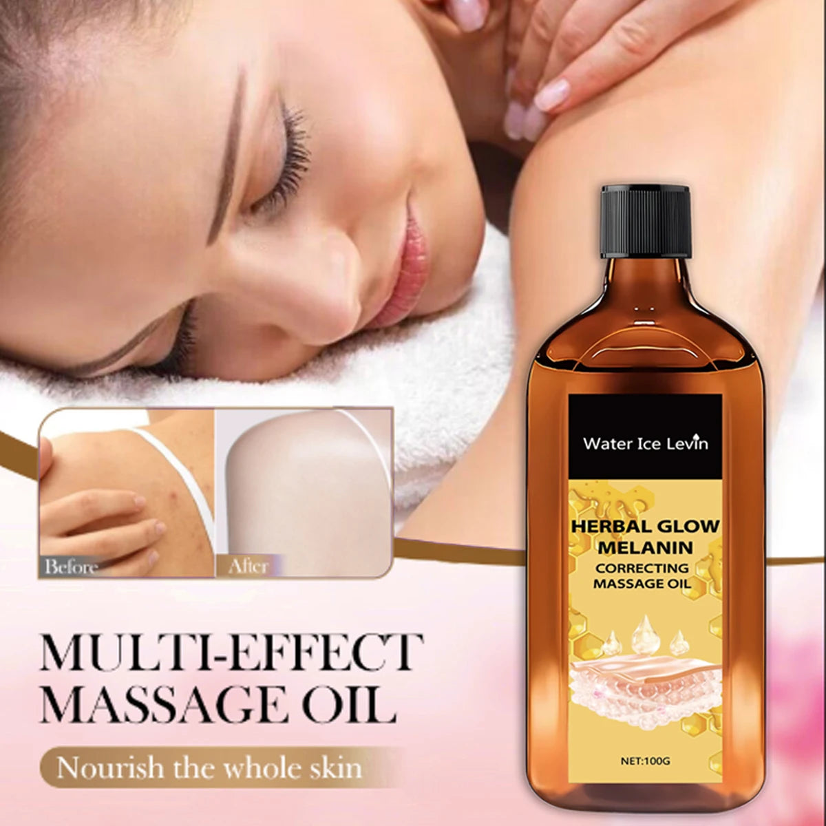 Herbal Glow Melanin Correcting Oil | Bee Venom & Vitamin C Brightening Face Oil Peaceful Pleasures Health and Wellness