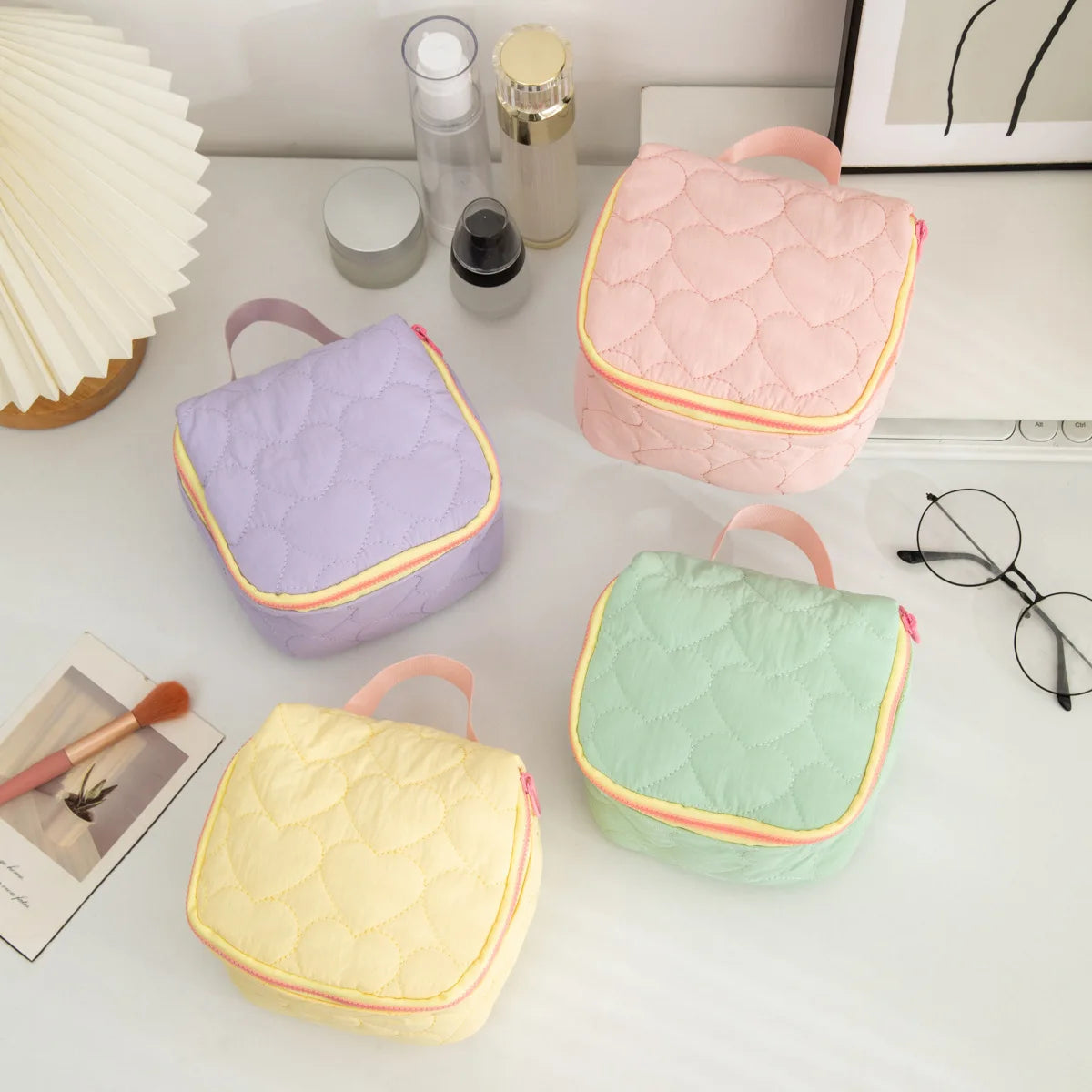Portable Travel Cosmetic Bag | Breathable Makeup Organizer