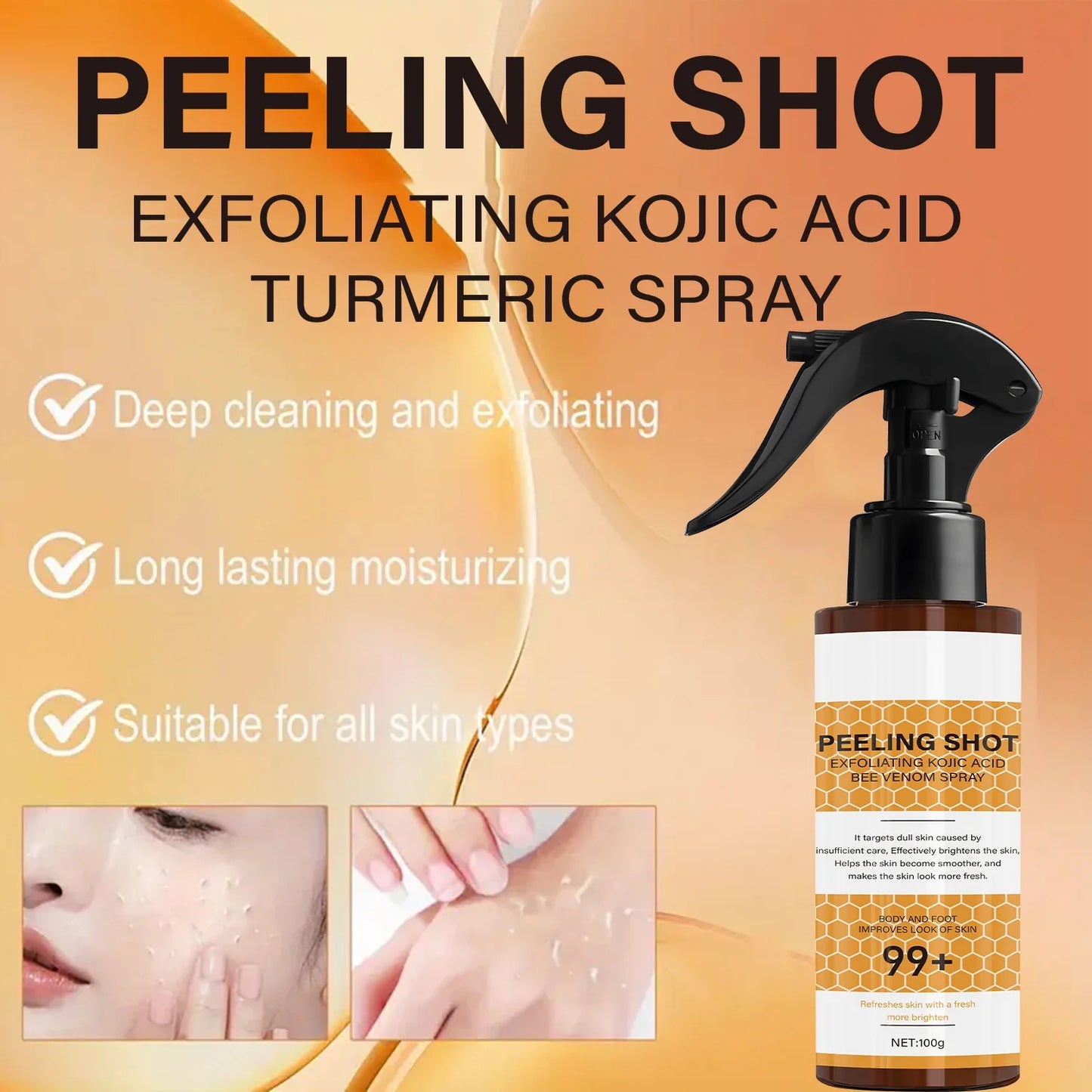 Retinol & Bee Venom Peeling Shot – Exfoliating Moisturizer 100g