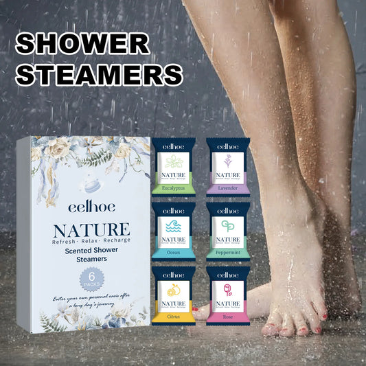 6-Pack Aromatherapy Shower Steamers | Spa Shower Tablets Shower Steamers Peaceful Pleasures Health and Wellness