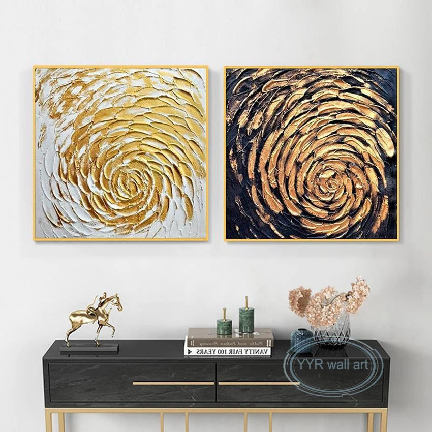 New Decor Oil Painting Handmade Abstract Wall Art Modern Canvas Hanging Picture Living Room Bedroom Restaurant Portfolio Image Peaceful Pleasures Health and Wellness
