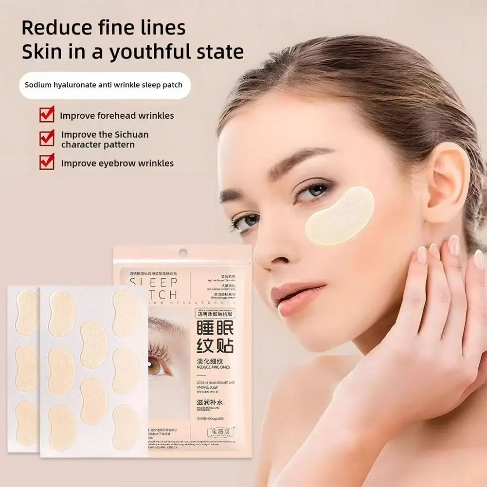 Hyaluronic Acid Overnight Face Patches – Smooth Fine Lines 16pc