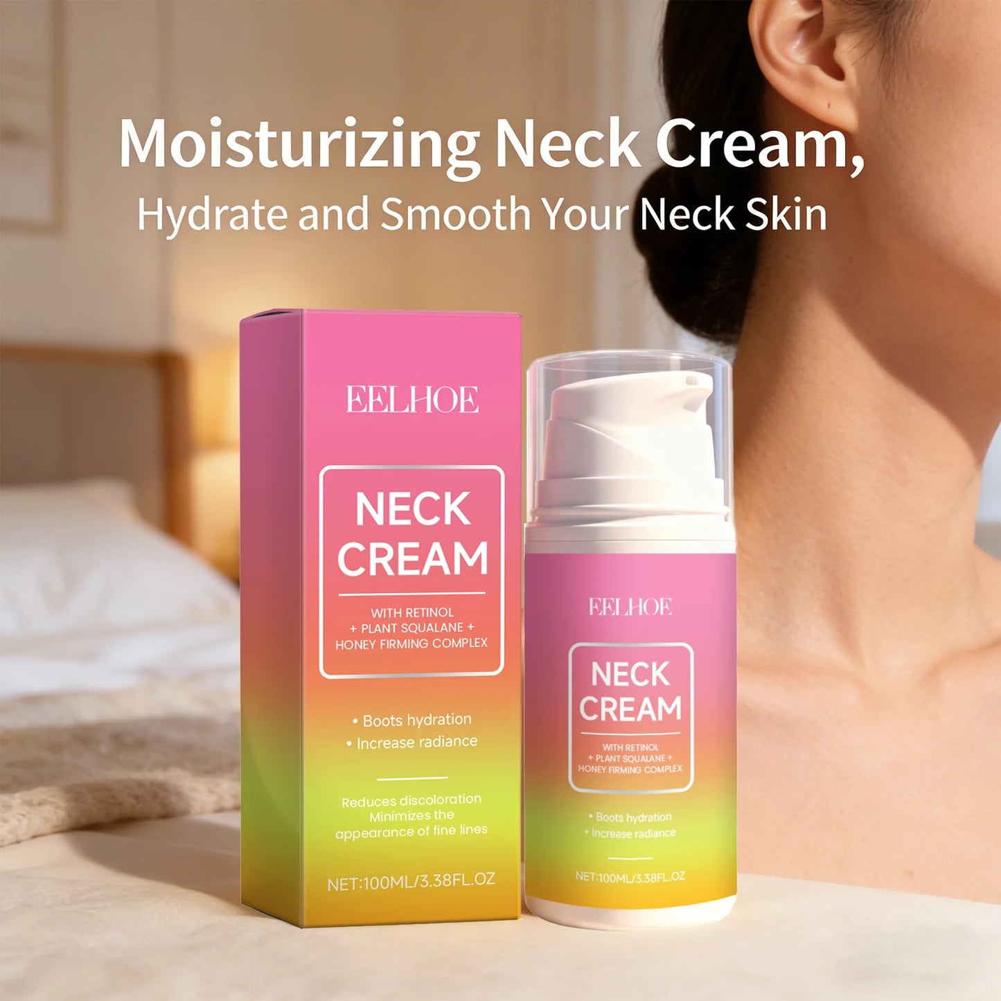 EELHOE Retinol Neck Cream – Firming, Brightening & Hydrating Neck Firming Cream Peaceful Pleasures Health and Wellness