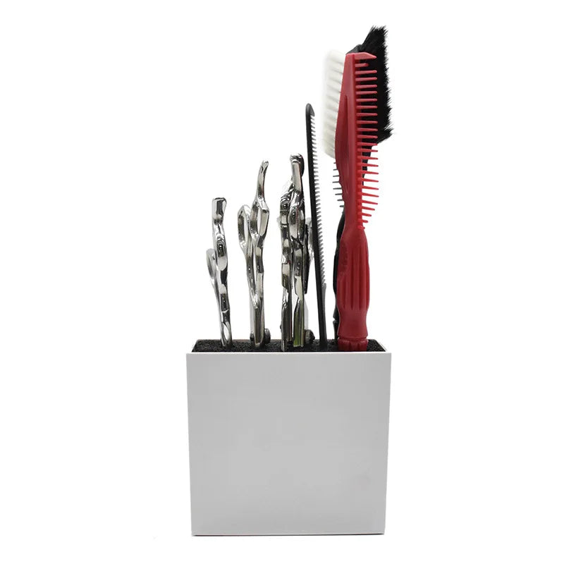 Barber Scissors Holder Storage Box Barber Hairpin Combs Holder Large Capacity Storage Case Barbershop Desktop Organizer Supplies Peaceful Pleasures Health and Wellness