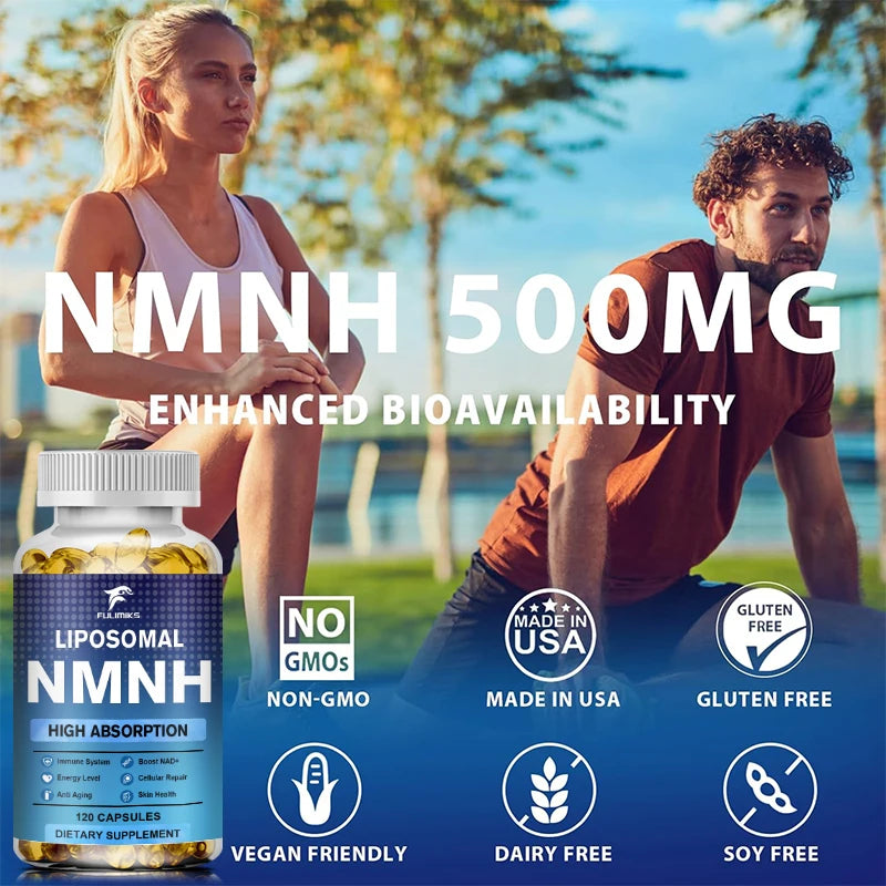 Fulimiks NMNH Supplement Capsules, with Resveratrol, PQQ, Support Immune, Vitality, Cellular Repair Peaceful Pleasures Health and Wellness