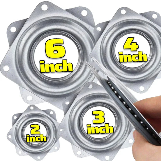 360Degree Rotating Bearing Plate Metal Swivel Turntable Base Peaceful Pleasures Health and Wellness