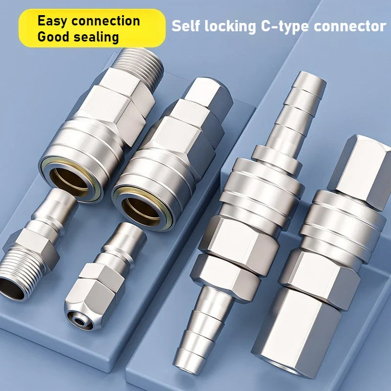 C-Type Pneumatic Quick Coupling for Air Compressor | CE Rated