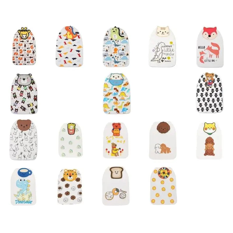 Baby Back Sweat Absorbent Towel | Soft Cotton Cartoon Pad