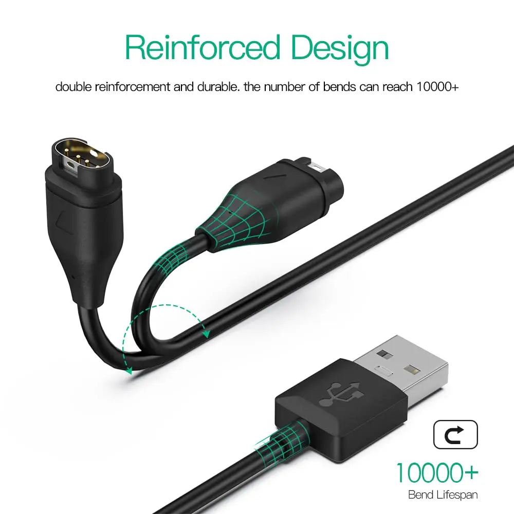 USB-C Charging Cable for Garmin Fenix 7 6 5, Forerunner & More Peaceful Pleasures Health and Wellness