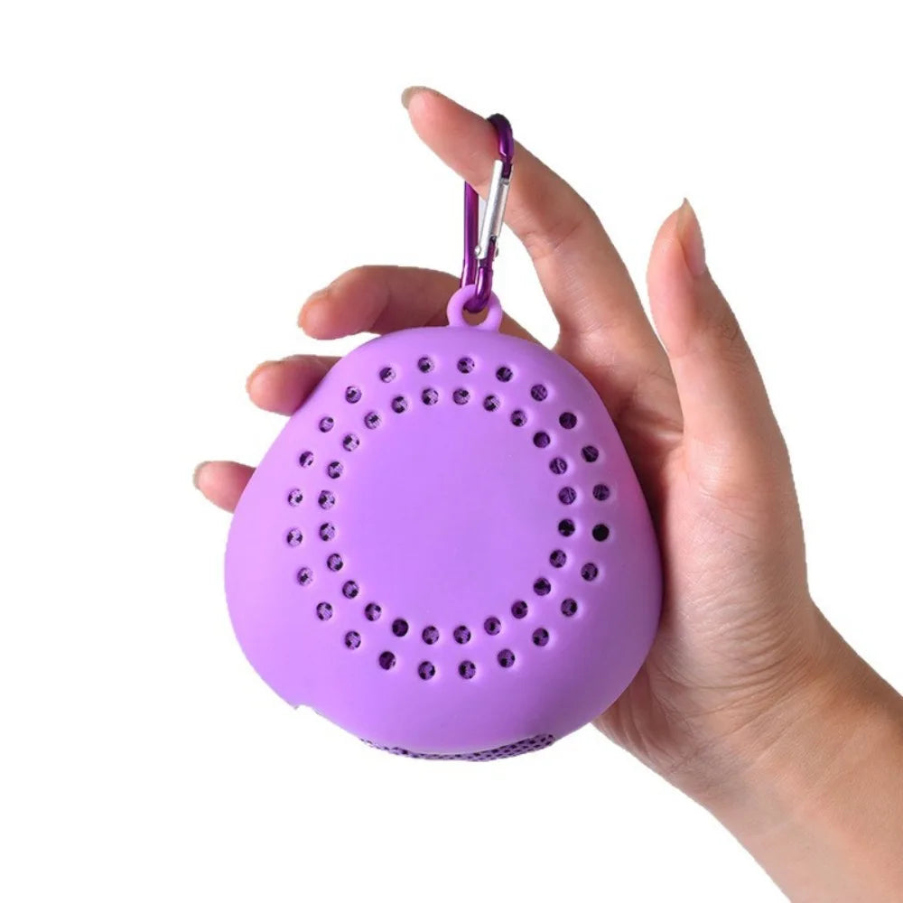 Portable Polyester Cooling Towel Silica Gel Quick Dry Cold Towel Absorbent Microfiber Ice Towel Summer Peaceful Pleasures Health and Wellness Purple
