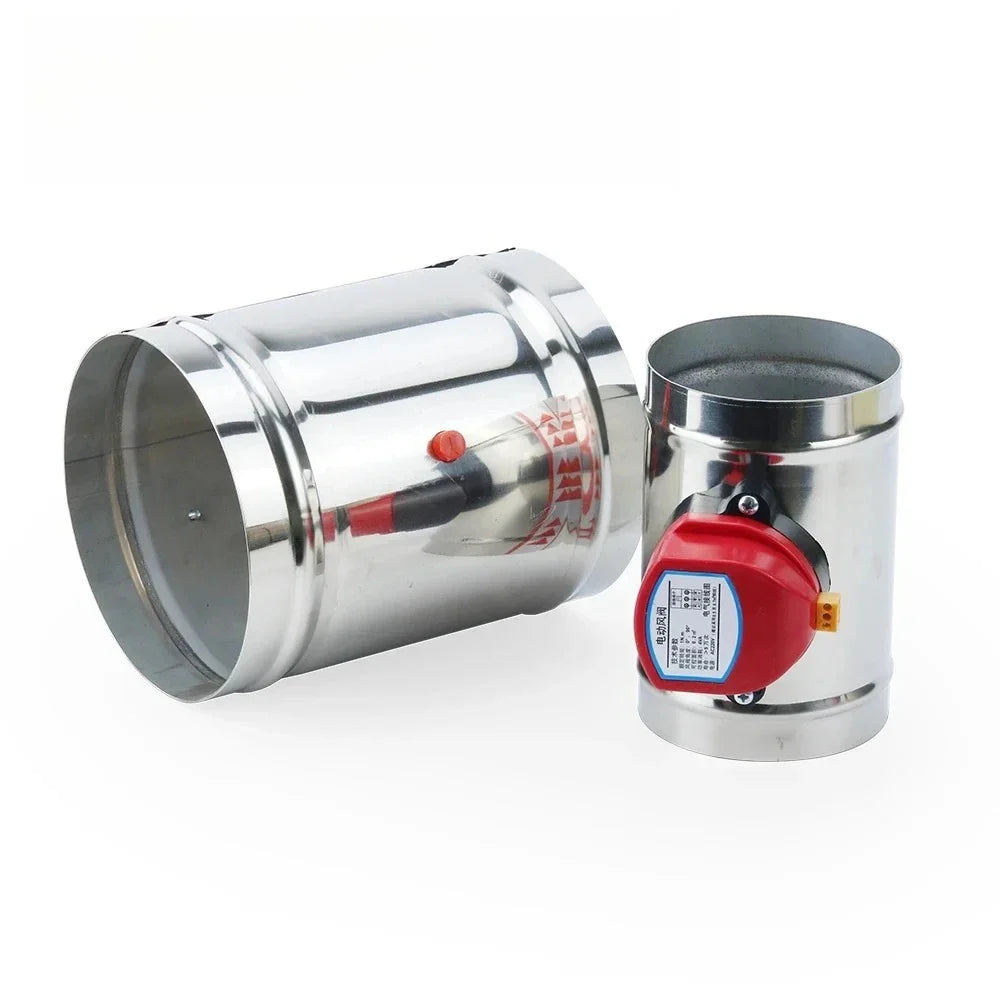 Motorized Air Damper Check Valve 100–200mm | AC 220V DC 12V 24V