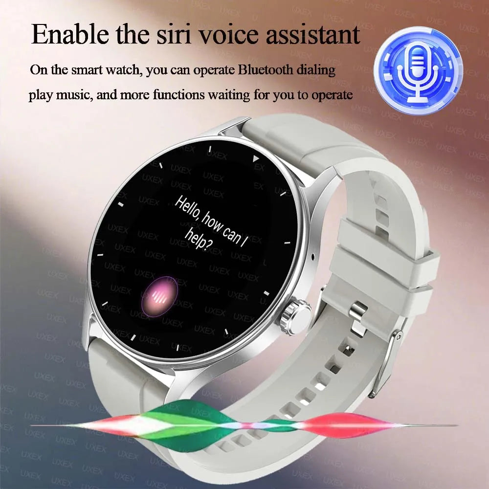 UXEX 1.55" Smart Watch – BT Calls, Fitness & Health Tracker