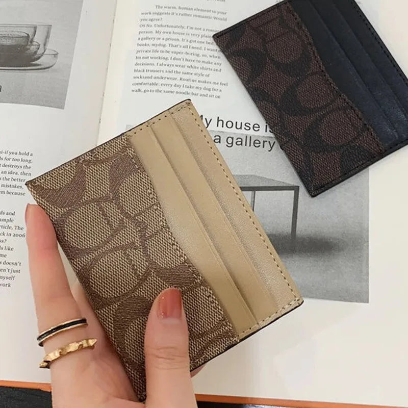 Women's PU Leather Card Holder Wallet | Slim Mini Purse