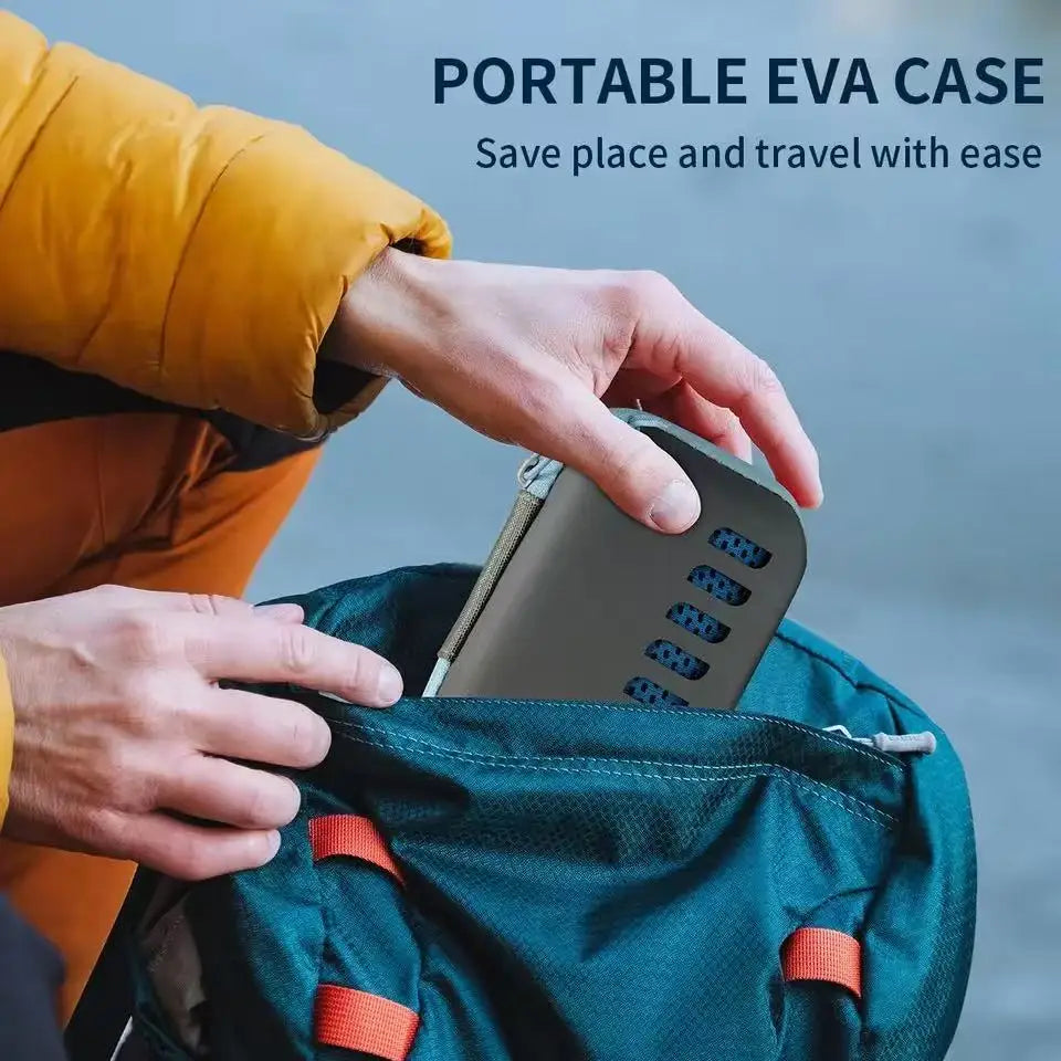 Camping Cooling Towels with EVA Case, Compact & Portable Travel Ice Towel Quick Dry Towels for Sports Gym, Hiking and Yoga Peaceful Pleasures Health and Wellness