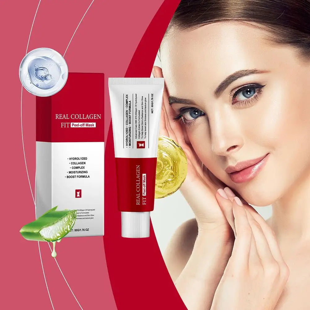 1/2PCs Moisturizing Collagen Night Wrapping Mask Elasticity Hydration Collagen Peel off Face Mask For Glowing Skin Face Care Peaceful Pleasures Health and Wellness