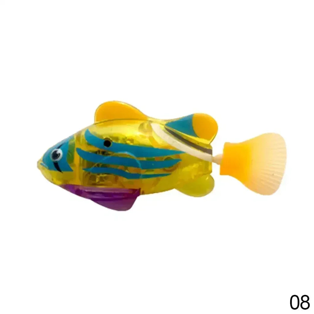 Interactive LED Swimming Fish Cat Toy – Water Activated