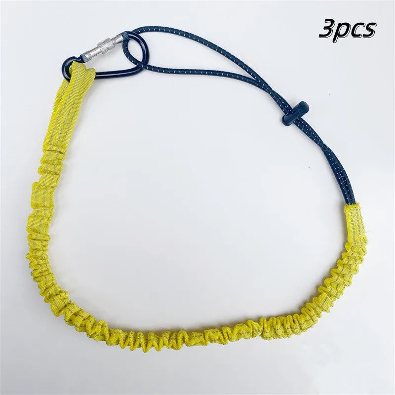 Safety Tool Lanyard Carabiner Hook | Anti-Drop Elastic Rope