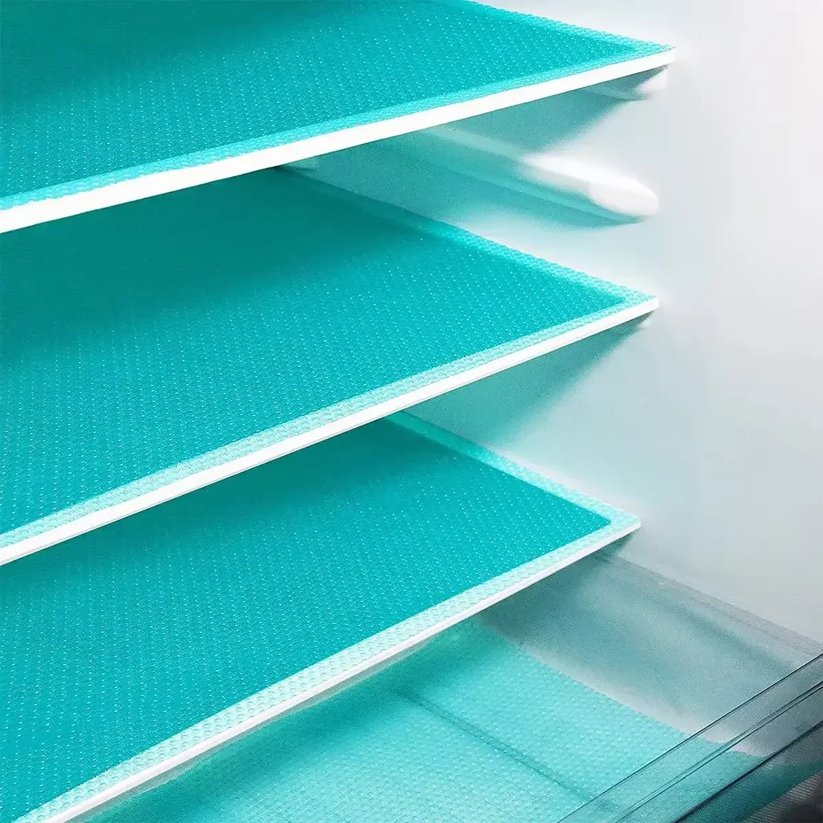 4-Pack EVA Fridge Liner Mats – Washable, Non-Slip, BPA-Free