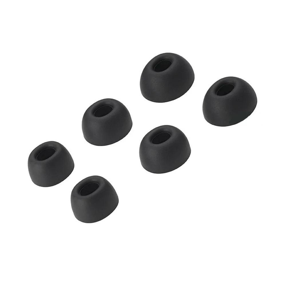 6PCS Silicone Ear Tips Fit For Redmi Buds6 Pro/ Buds5 Pro Ear Tips Earcup Sleeve S/M/L In Ear Buds Comfortable And Easy To Wear Peaceful Pleasures Health and Wellness black