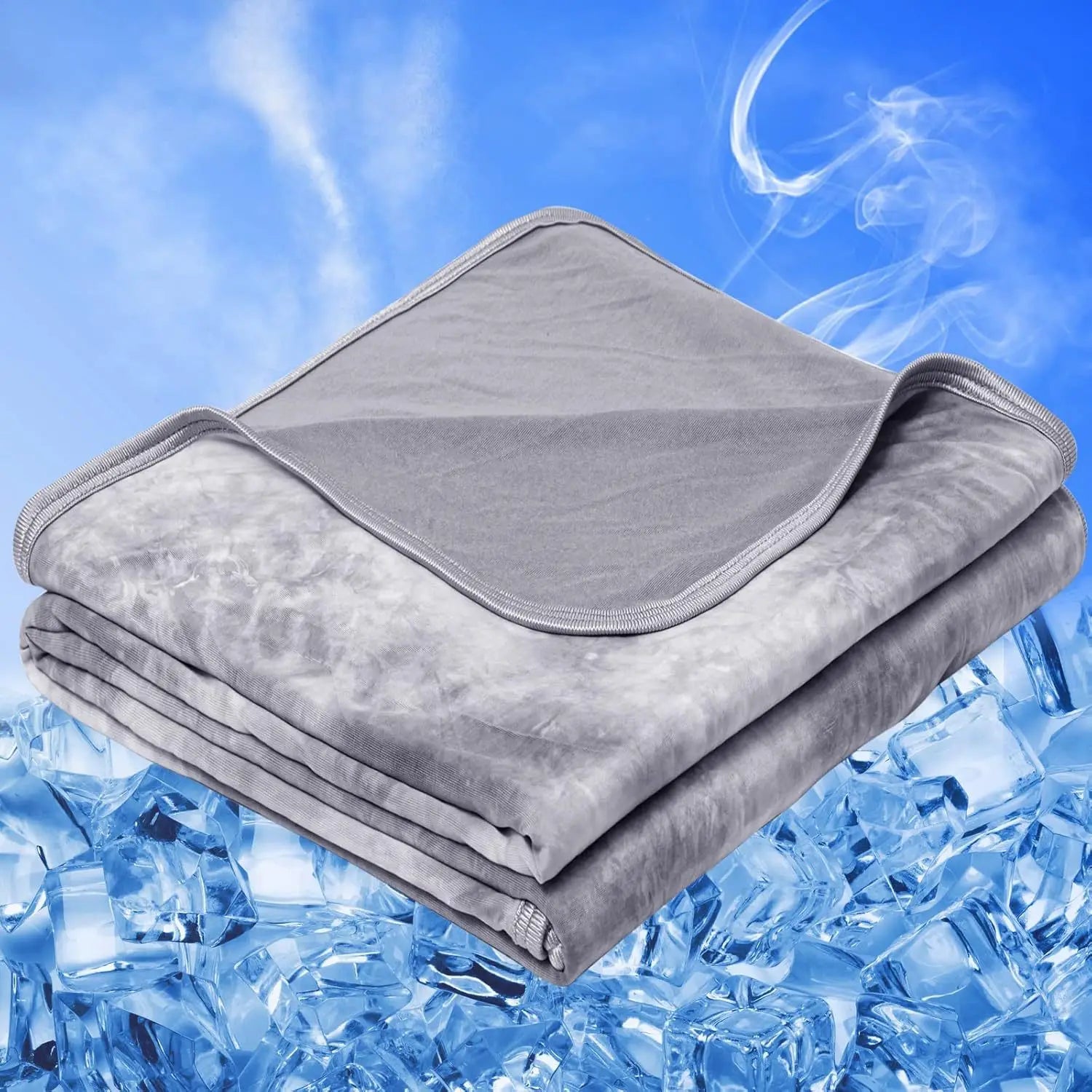 Cooling Blanket for Hot Sleepers Summer Blanket to Keep Adults Cool for Night Sweats Lightweight Breathable Bedding Queen Peaceful Pleasures Health and Wellness