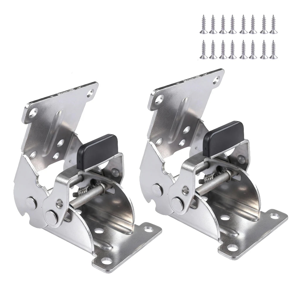 Self-Locking Folding Leg Hinge Bracket 0-90-180° + Screws