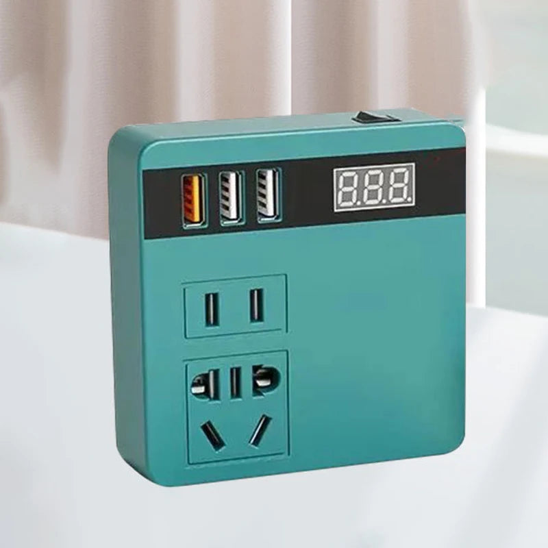New Multi Function Lithium Battery Inverter DC 18-21V To AC 220V Outdoor Work Inverter With USB Intelligent Fast Charging Peaceful Pleasures Health and Wellness
