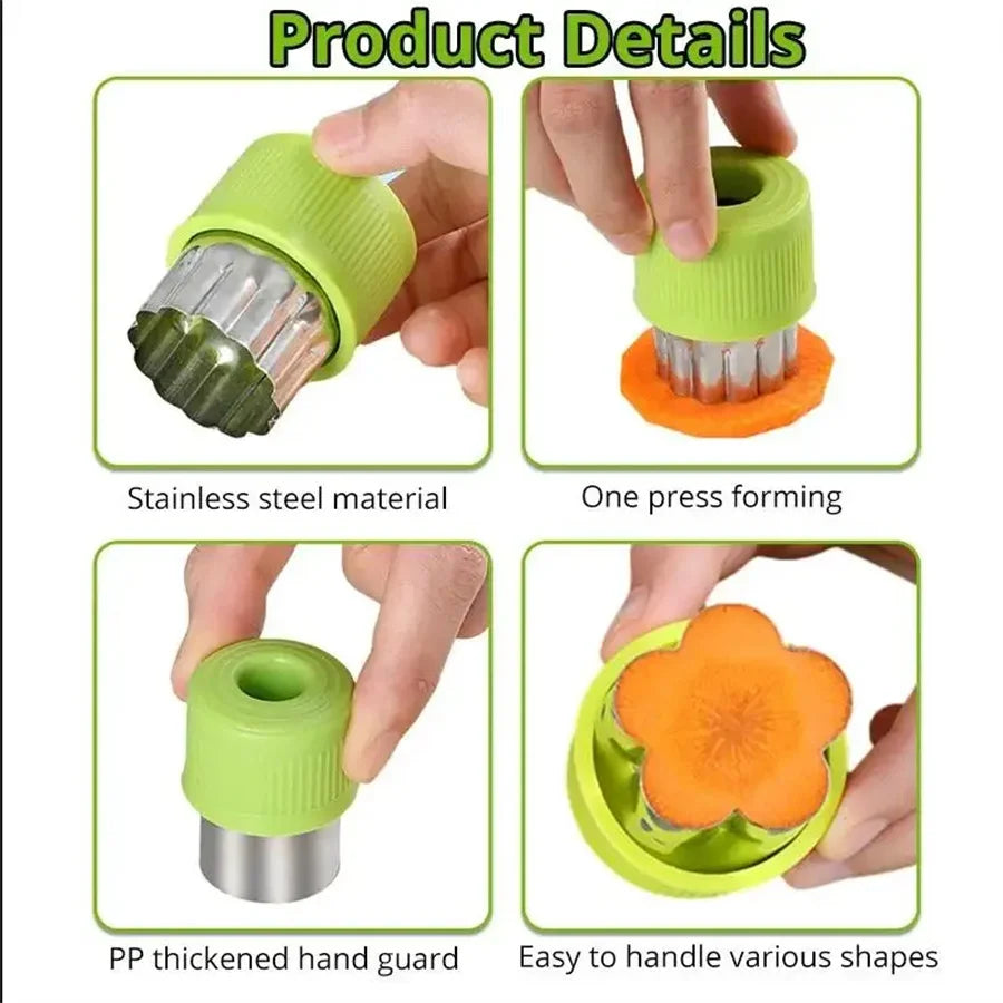 9-Piece Stainless Steel Food Cutter Mold Set – DIY Shapes