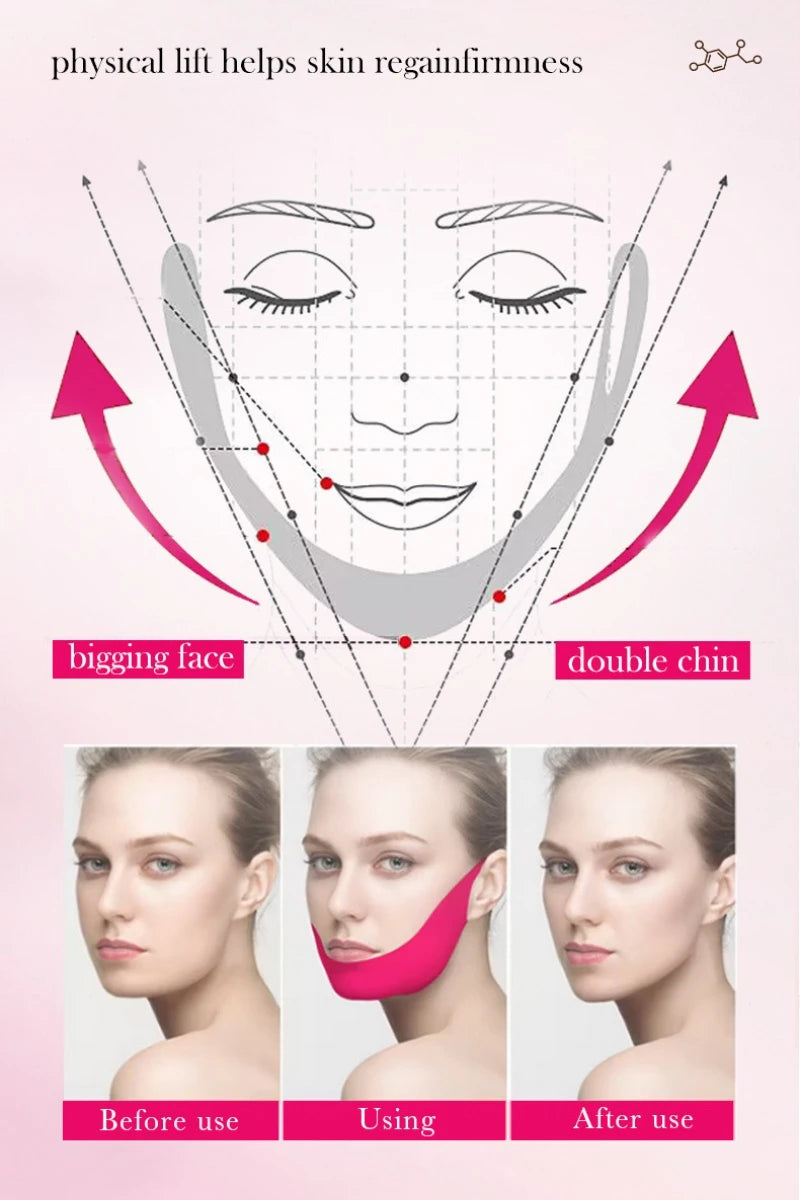 V-Shape Facial Lifting Gel Mask – Chin & Cheek Firming