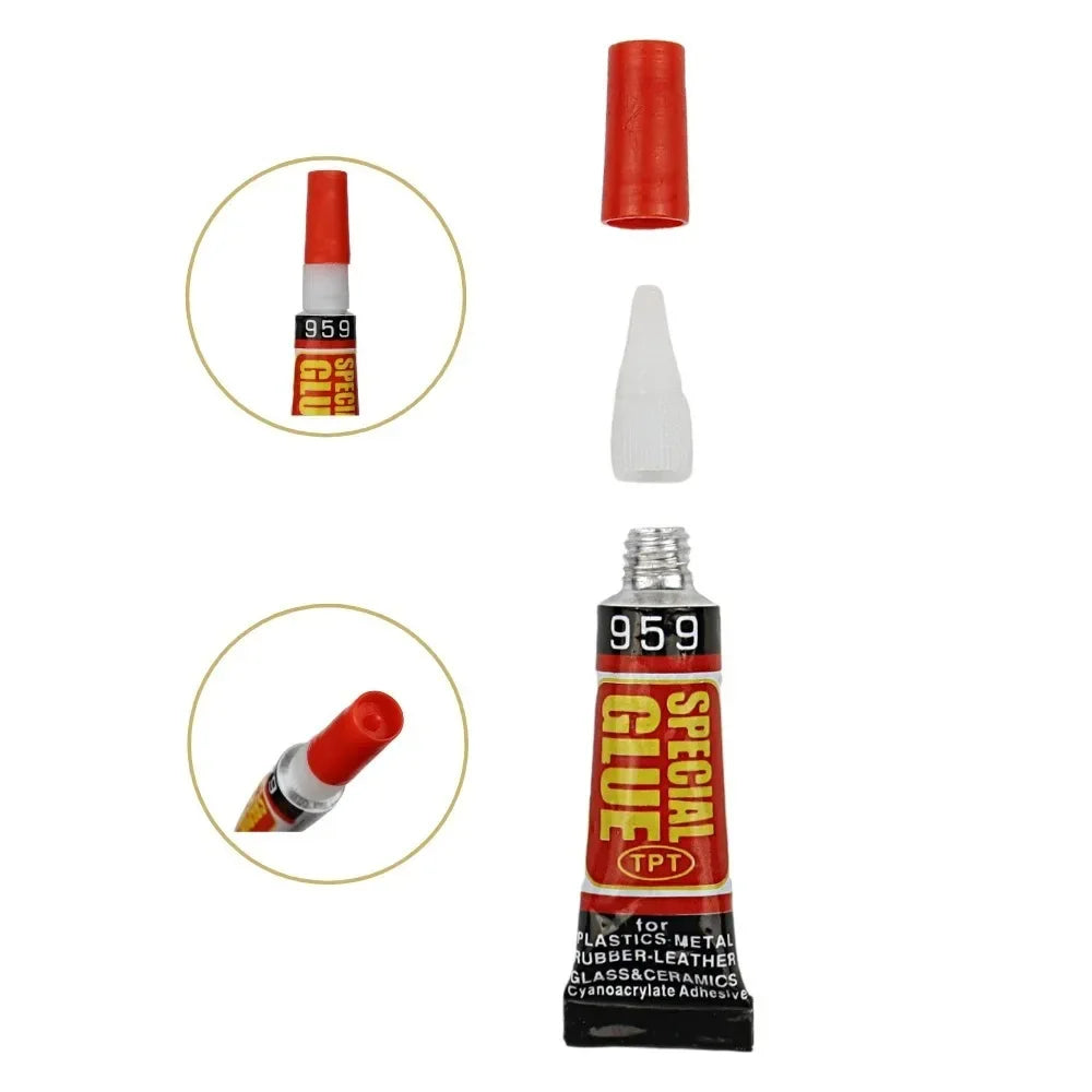 3/12 Epoxy Resin Pcs Super Glue Liquids Tube 502 Quick Repair Plastic Metal Nail Shoe Superglue Strong Adhesive Uv Sealers Peaceful Pleasures Health and Wellness