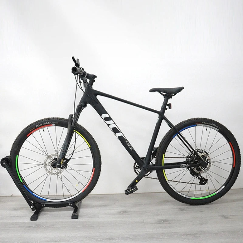Folding Bike Parking & Repair Stand | Portable Mountain Bike Bike Repair Stand Peaceful Pleasures Health and Wellness