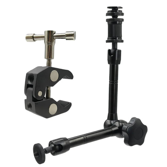 11" Magic Arm Articulating Metal Arm & Super Clamp | VeFly Camera Articulating Arm Oasis Select