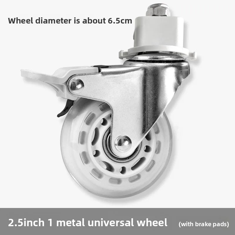 2" Mute Office Chair Caster Wheels – Heavy-Duty Rubber Swivel