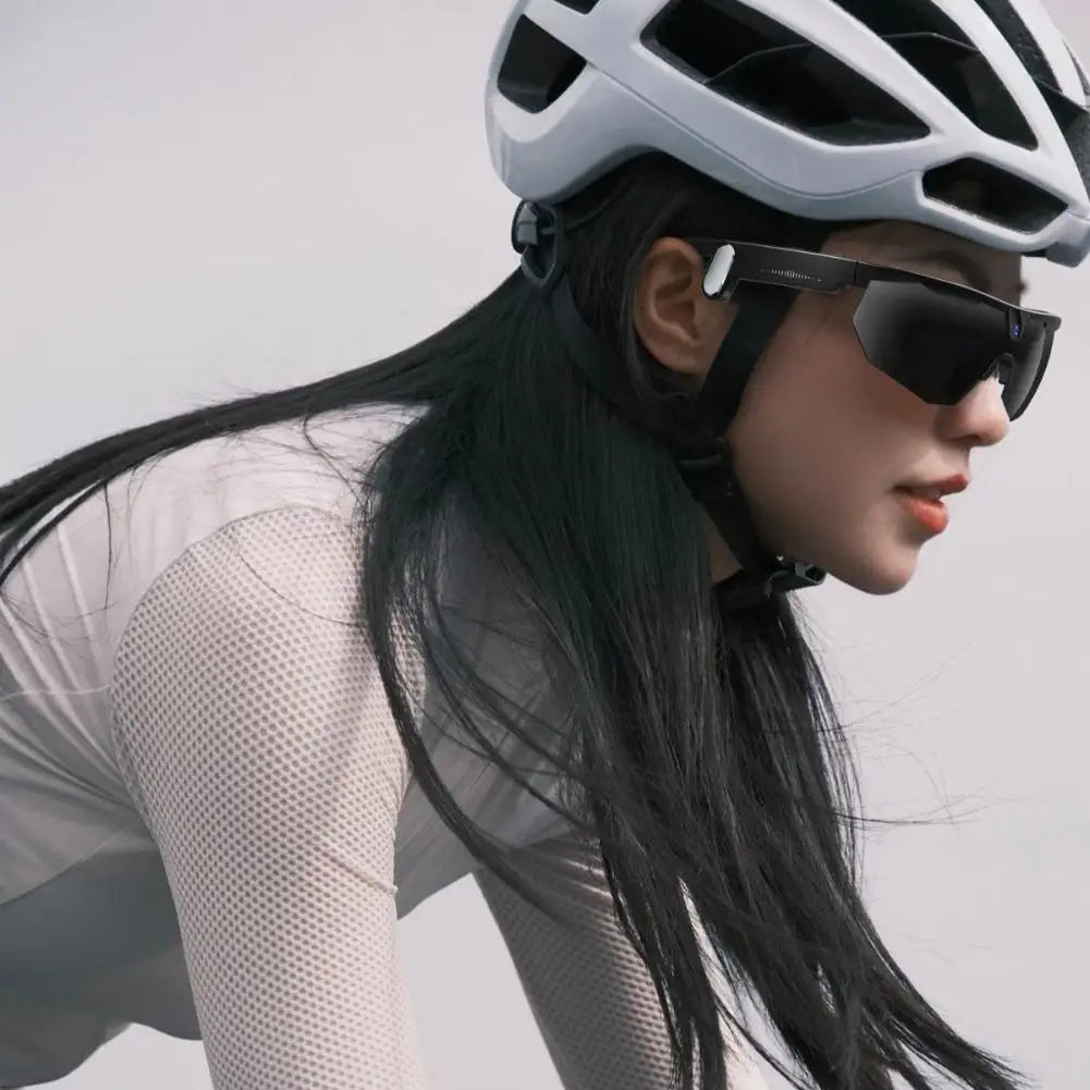 AI Smart Cycling Glasses – 8MP Camera, 1200P Video & BT