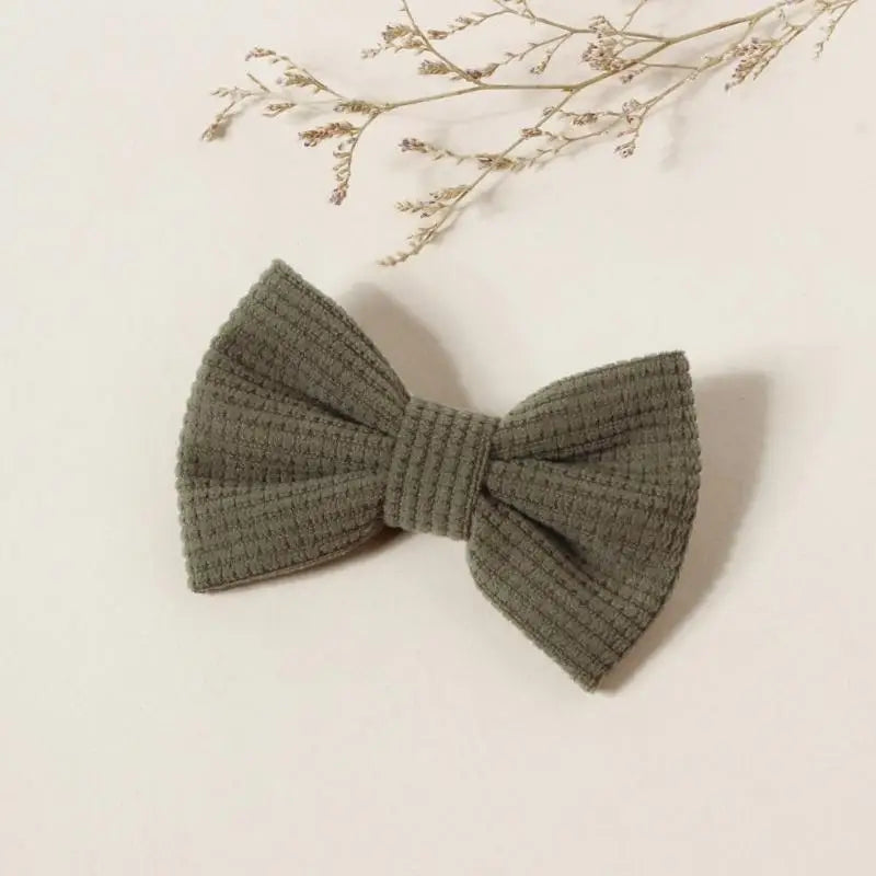 Girls Plaid Bowknot Hair Clips | Kids Barrettes Ages 3–12